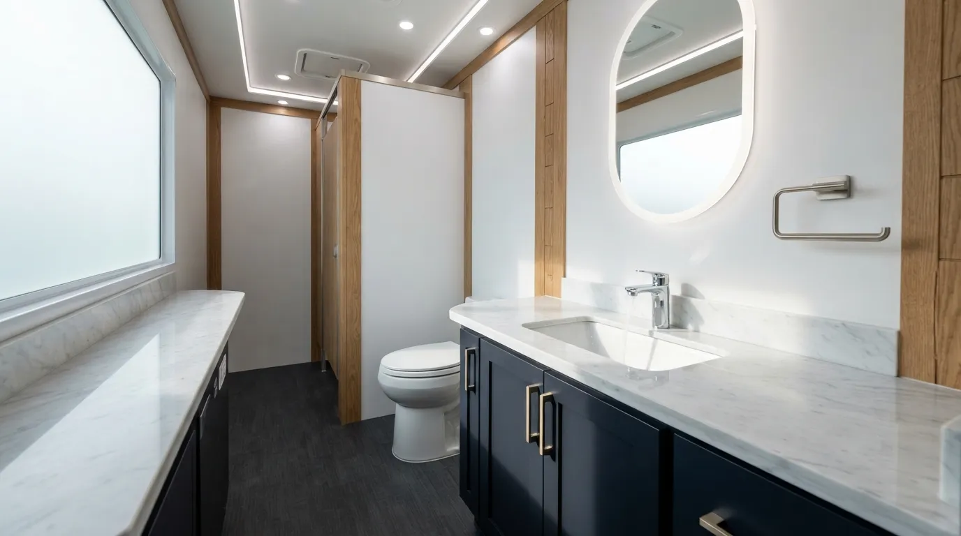 Luxury Restroom Trailer in Ventura